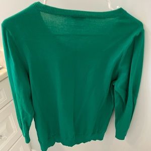 Green Talbots Cardigan Sweater
